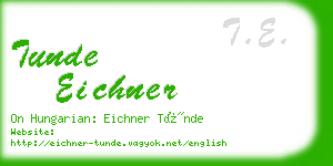 tunde eichner business card